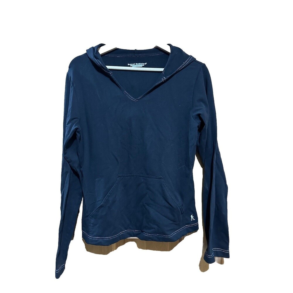 Royal Robbins Black Knit‎ Long Sleeve Pullover Hoodie Sweater Womens M